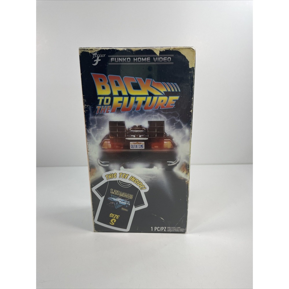 New Back to the Future Funko Home Video VHS Packaged T-Shirt S Target Exclusive